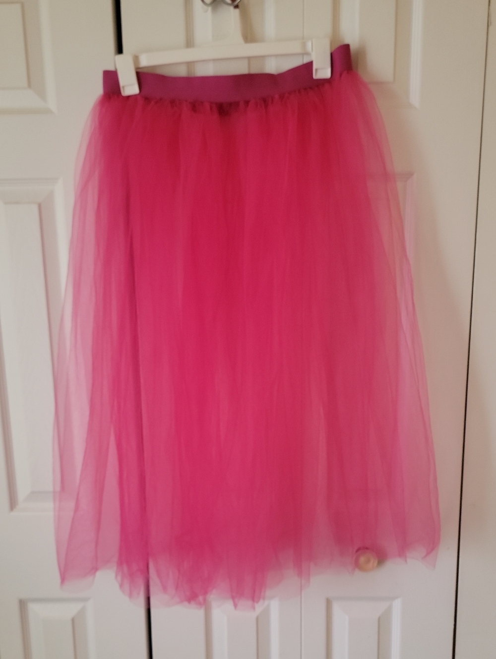 Women's Hot Pink Tulle Skirt